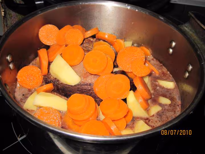 Longe de boeuf aux legumes