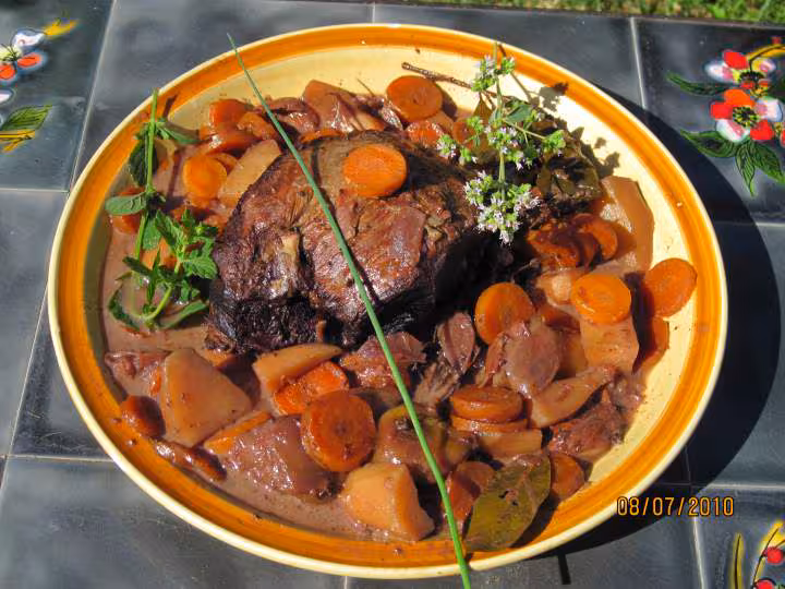 Longe de boeuf aux legumes