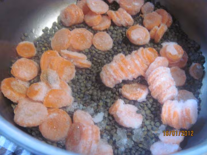 Longe de porc aux lentilles