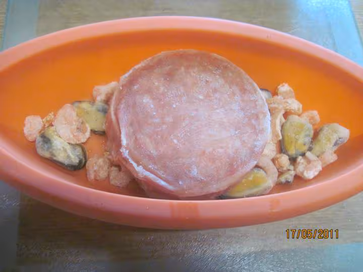 Maidaillon de saumon rose aux fruits mer