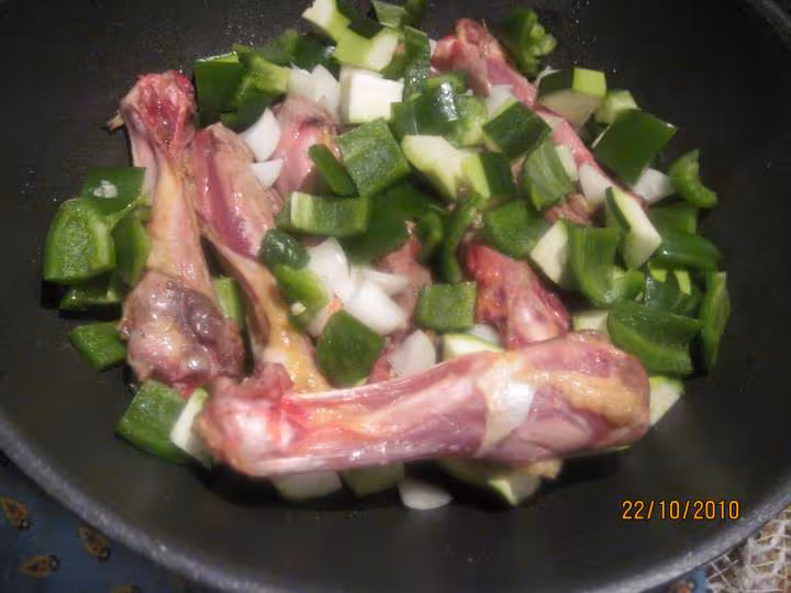 Manchons de canard aux legumes
