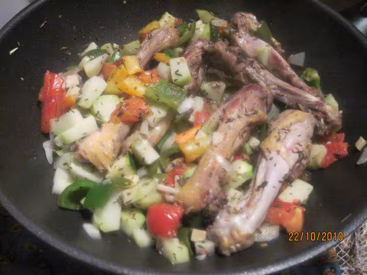Manchons de canard aux legumes
