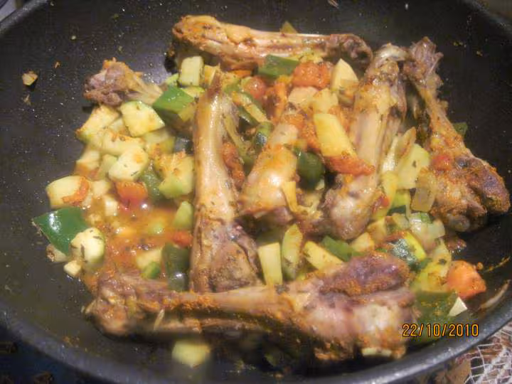 Manchons de canard aux legumes