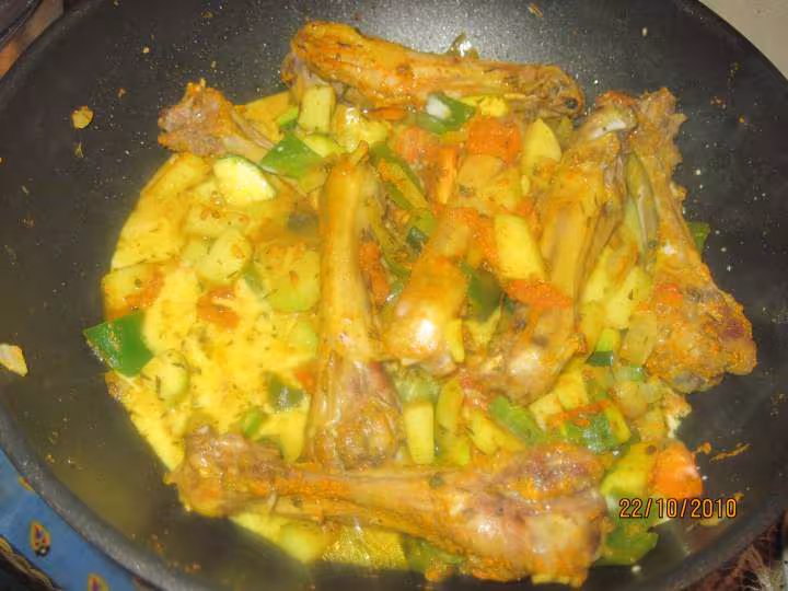 Manchons de canard aux legumes