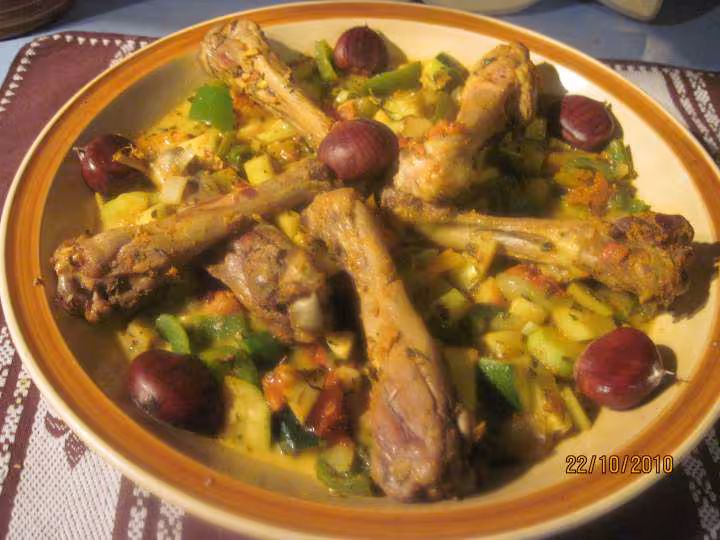 Manchons de canard aux legumes