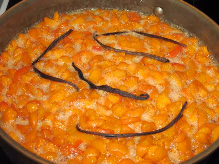 Marmelade d abricots a la vanille