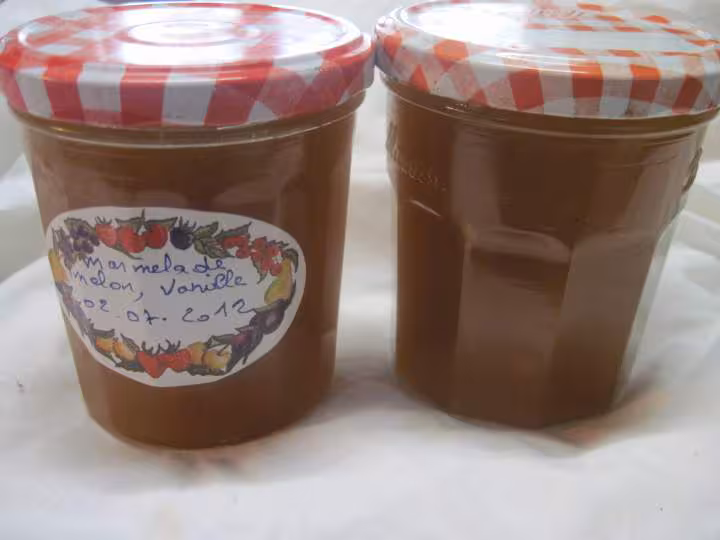 Marmelade de melon et vanille