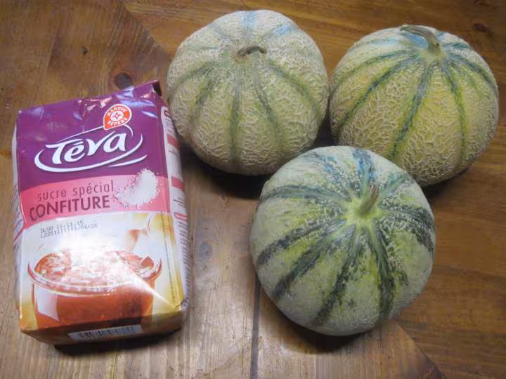 Marmelade de melon et vanille