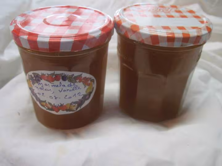 Marmelade de melon et vanille