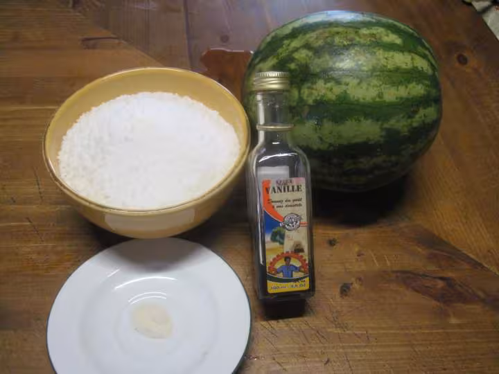 Marmelade de pasteque a la vanille
