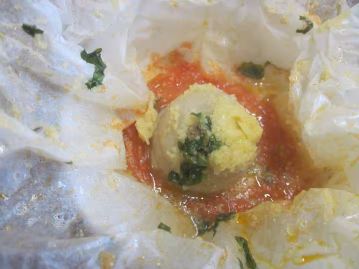 Medaillons de sole basilic en pappillote mo