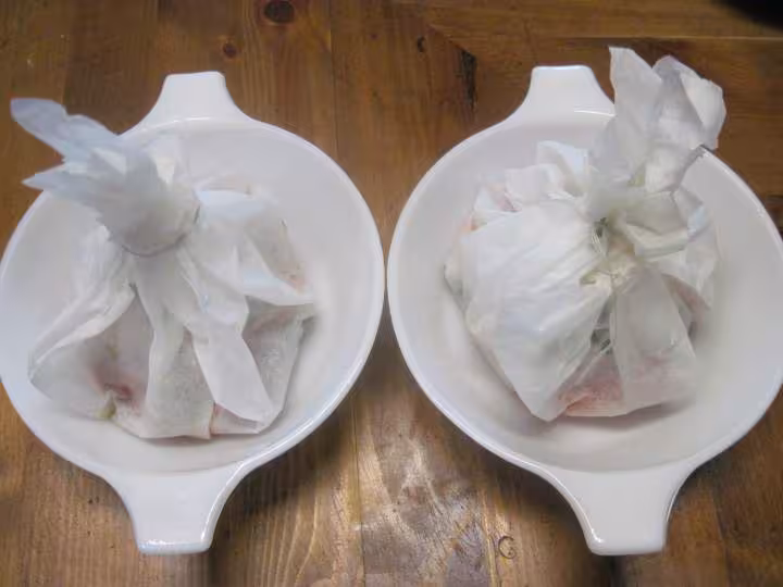 Medaillons de sole basilic en pappillote mo