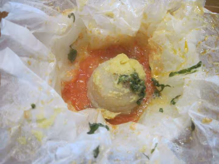 Medaillons de sole basilic en pappillote mo