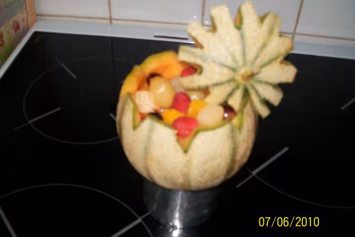 Melon garni fraicheur