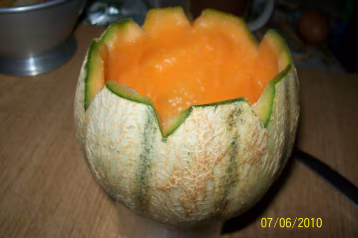 Melon garni fraicheur