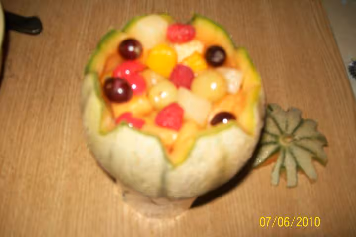 Melon garni fraicheur