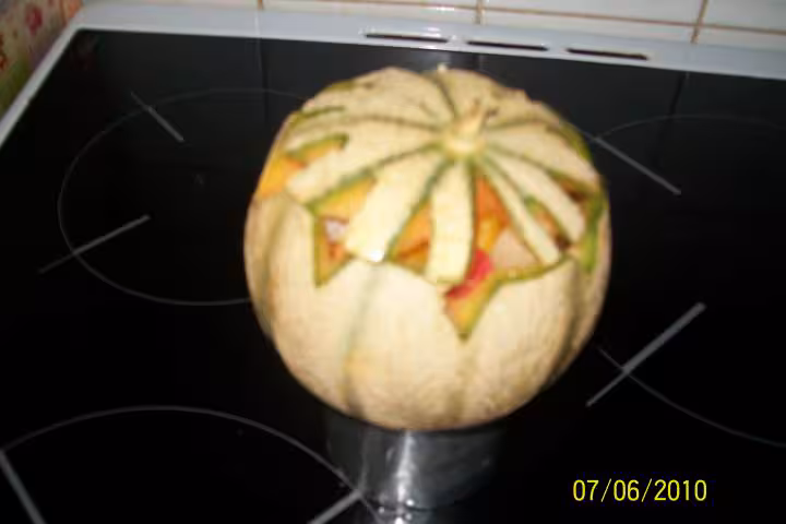 Melon garni fraicheur