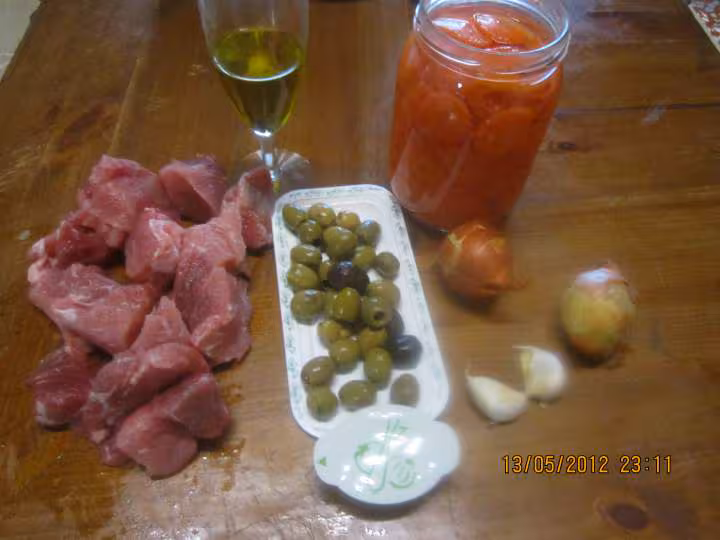 Mijote de porc aux carottes et olives