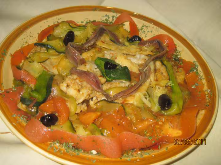 Morue aux legumes