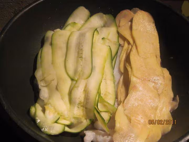 Morue aux legumes