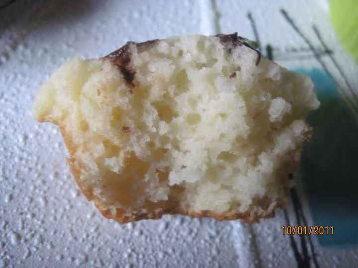 Muffins a la semoule aux pepites aux chocolat