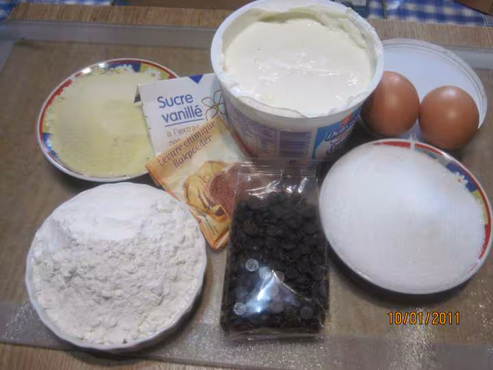 Muffins a la semoule aux pepites aux chocolat