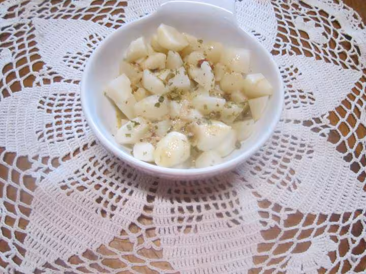 Navets a la vinaigrette d echalotes