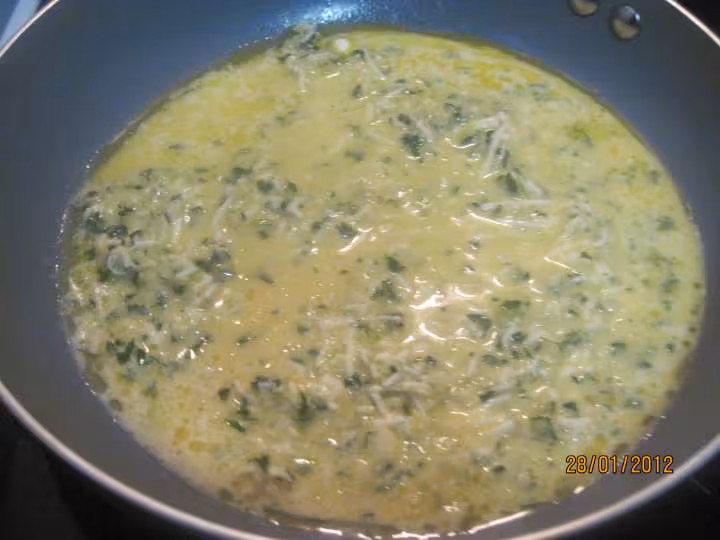 Omelette au fenouil