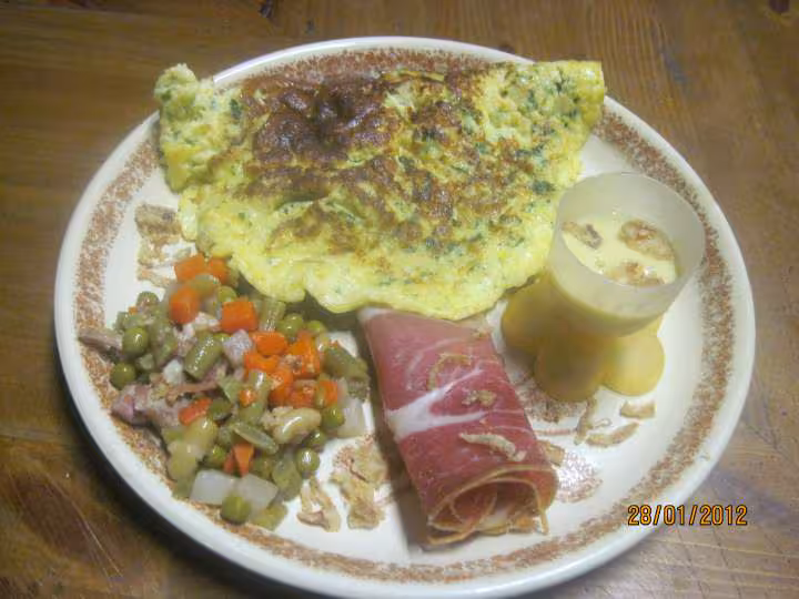 Omelette au fenouil