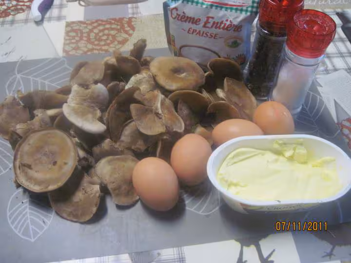 Omelette aux champignons
