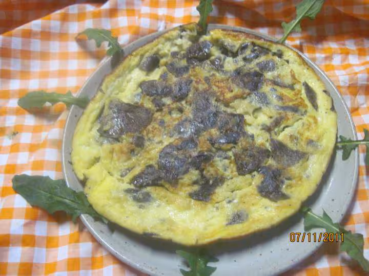 Omelette aux champignons