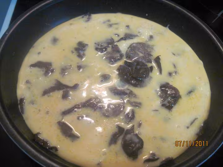 Omelette aux champignons