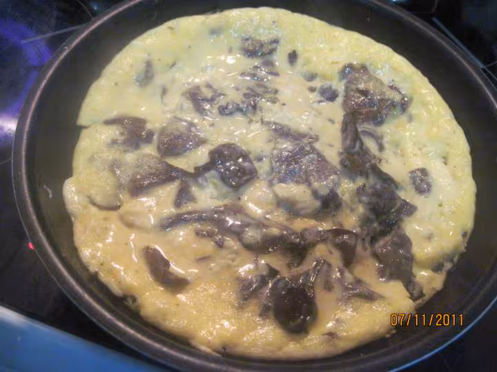 Omelette aux champignons