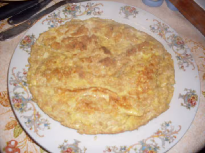 Omelette aux noix fraiches