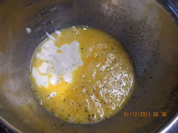 Omelette aux pommes de terre vitelottes