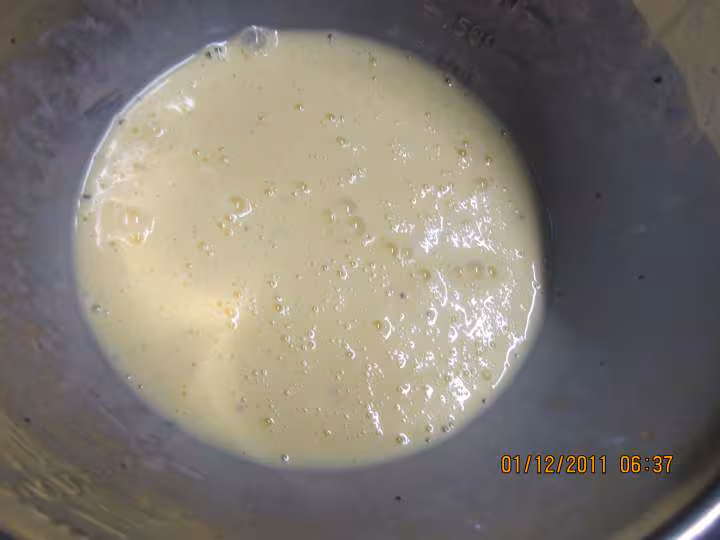 Omelette aux pommes de terre vitelottes