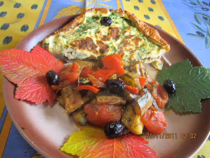 Omelette persille aux legumes