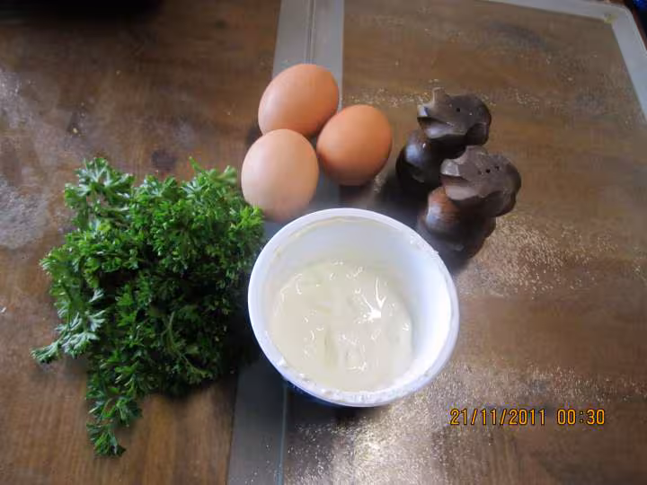 Omelette persille aux legumes