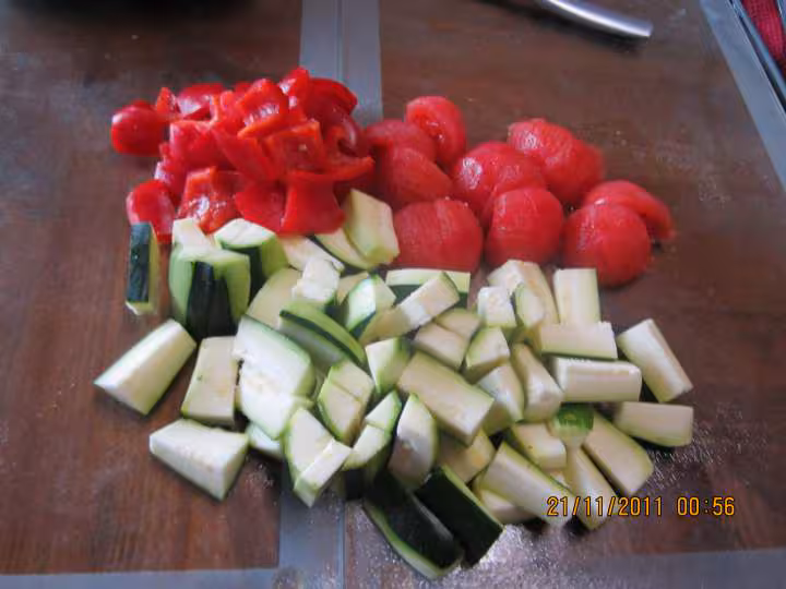 Omelette persille aux legumes
