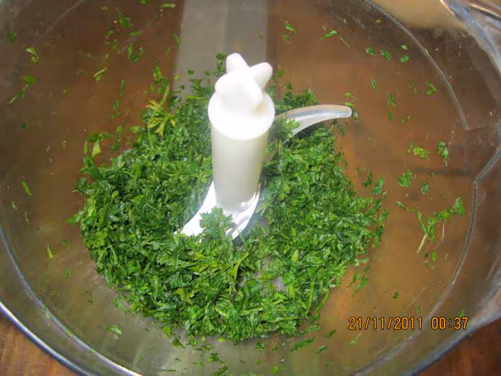 Omelette persille aux legumes