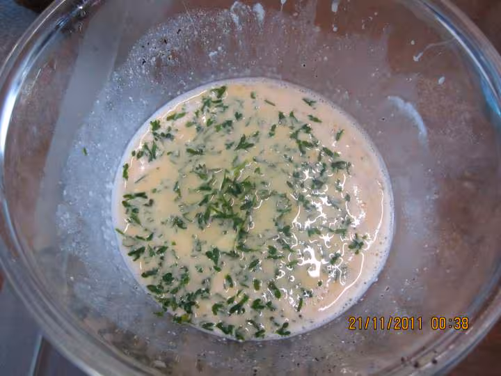 Omelette persille aux legumes