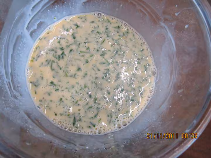 Omelette persille aux legumes
