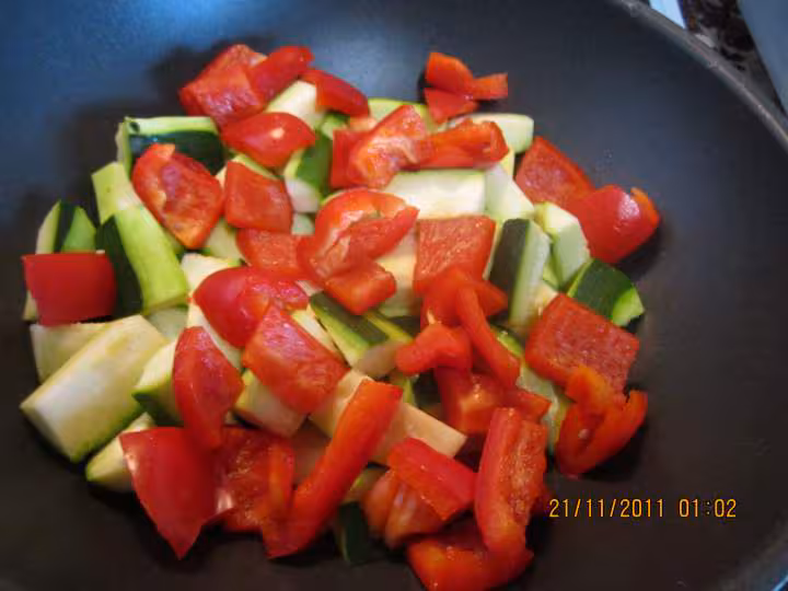 Omelette persille aux legumes
