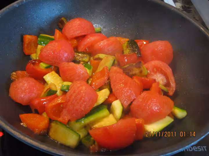 Omelette persille aux legumes