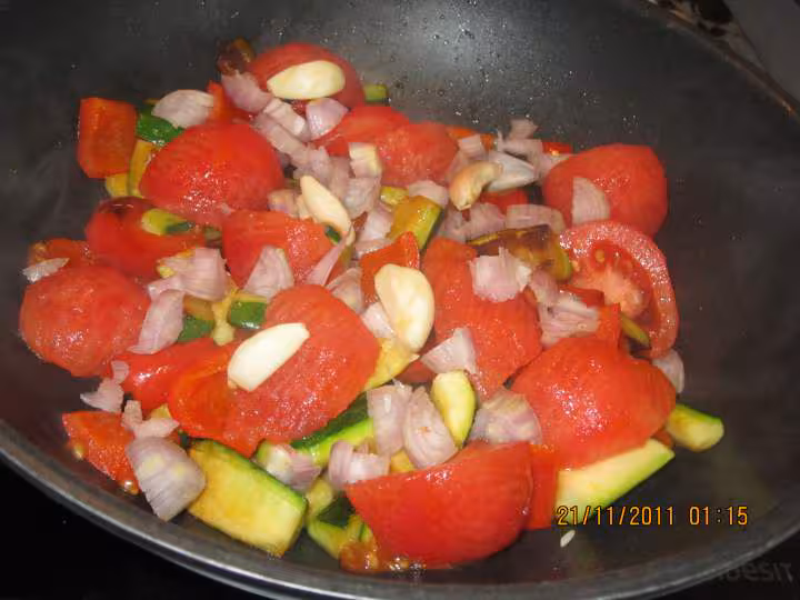 Omelette persille aux legumes
