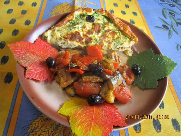 Omelette persille aux legumes