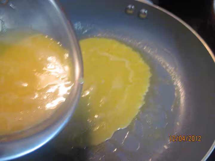 Omelette sucree aux fraises