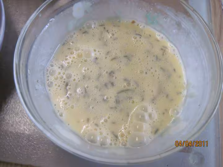 Omelettes garnies aux petits legumes