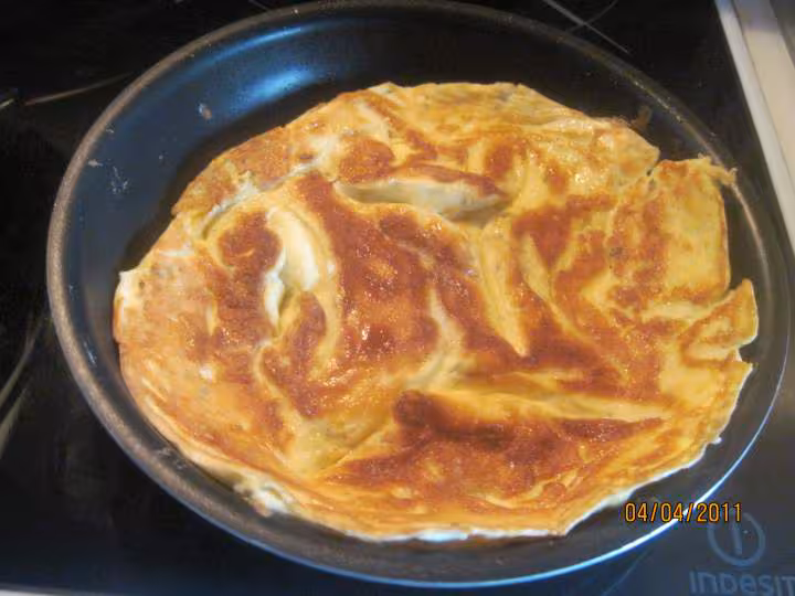 Omelettes garnies aux petits legumes