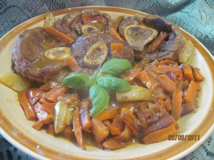 Osso bucco aux carottes
